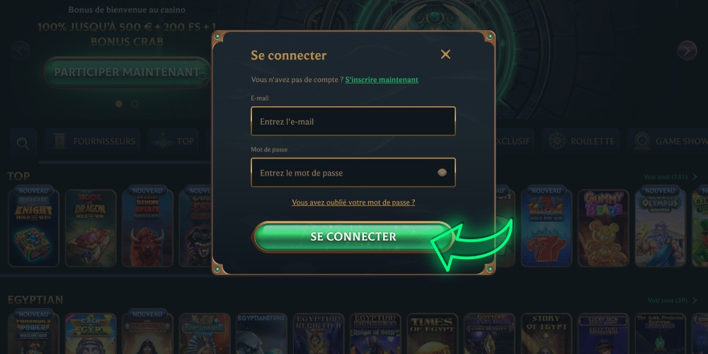 confirmer la connexion
