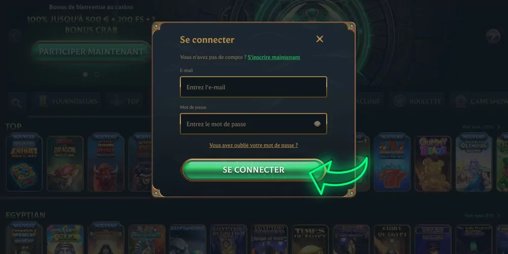 confirmer la connexion