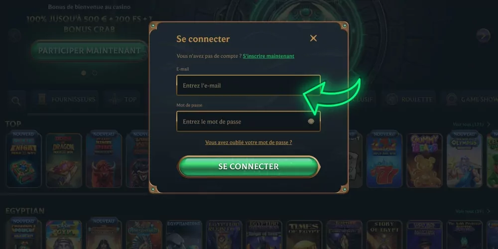 remplir les donn&eacute;es du compte