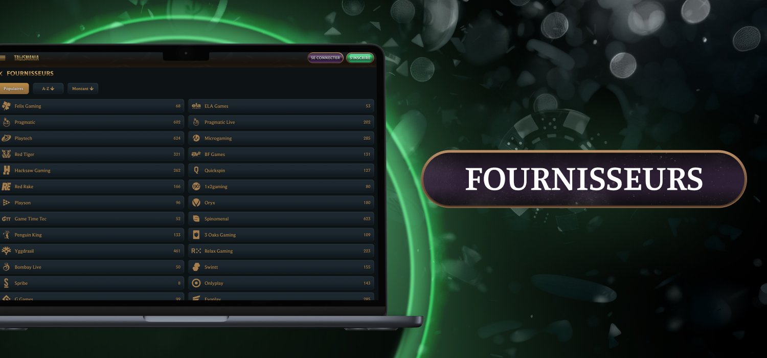 Talismania Casino Fournisseurs